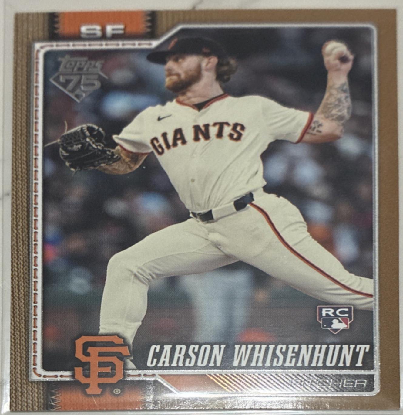2026 Topps Carson Whisenhunt [Gold] #184 card
