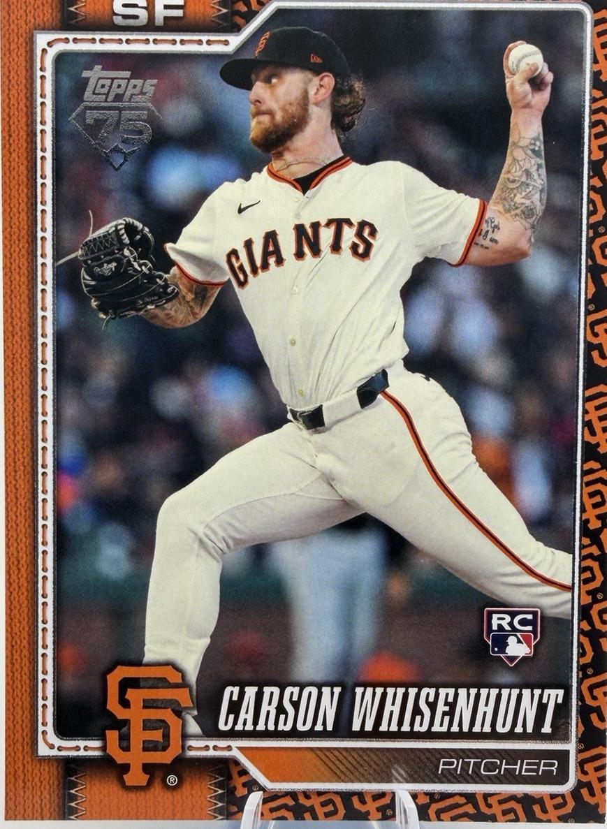 2026 Topps Carson Whisenhunt [Team Color Border Variation] #184 card