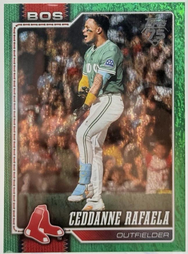 2026 Topps Ceddanne Rafaela [Green Diamante] #101 card
