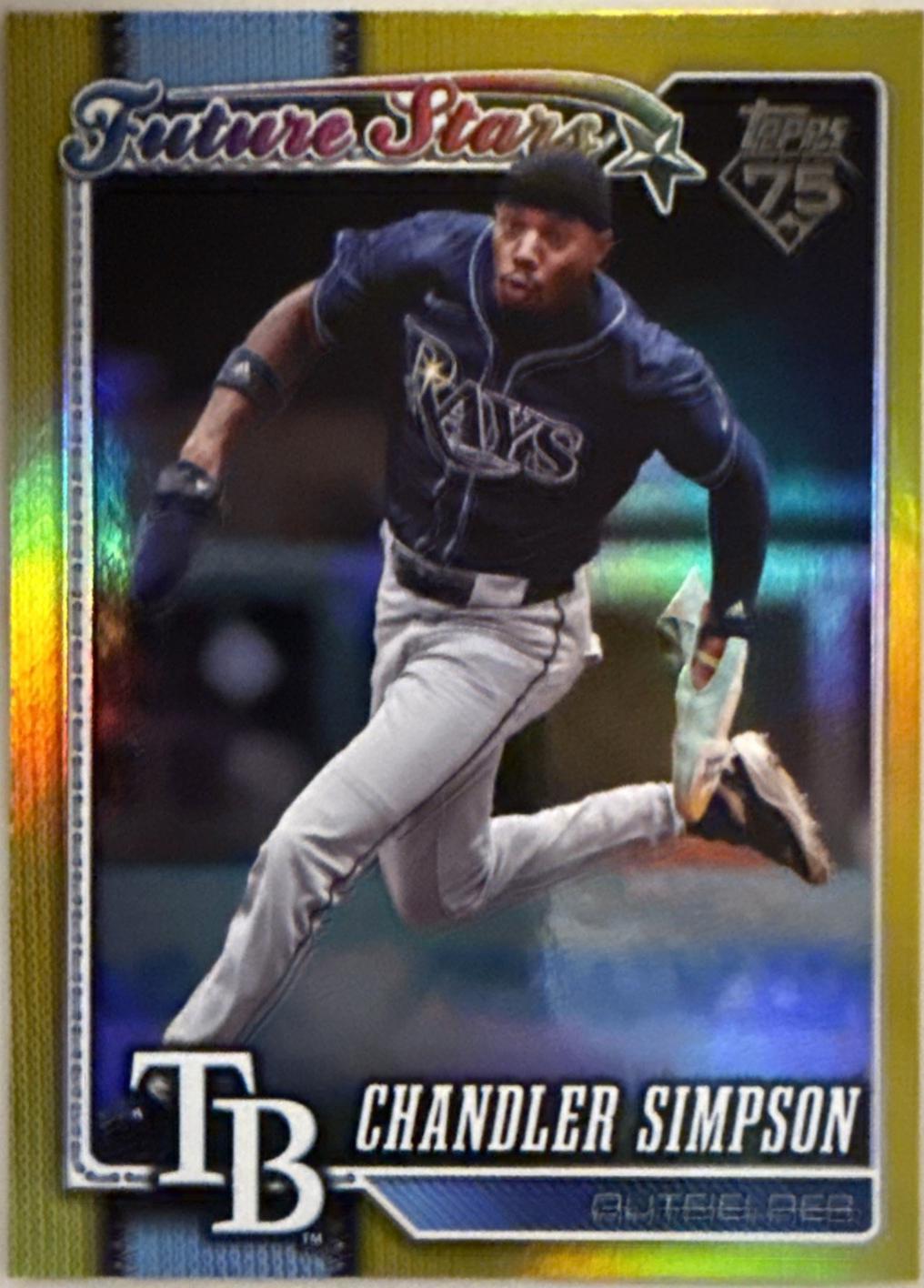 2026 Topps Chandler Simpson [Yellow Rainbow] #342 card