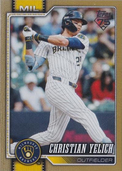 2026 Topps Christian Yelich [Gold] #154 card