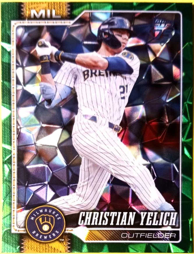 2026 Topps Christian Yelich [Green Diamante] #154 card