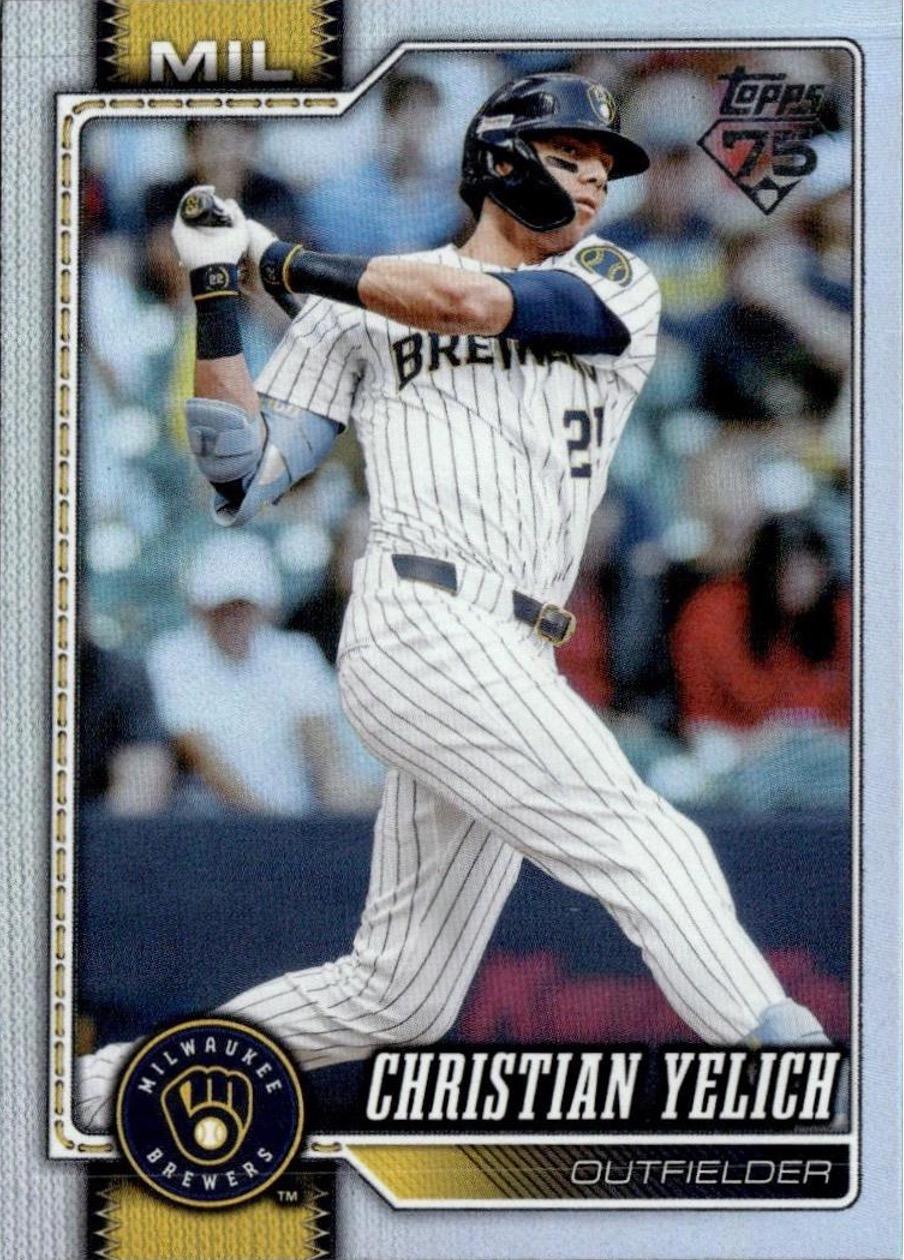 2026 Topps Christian Yelich [Rainbow] #154 card