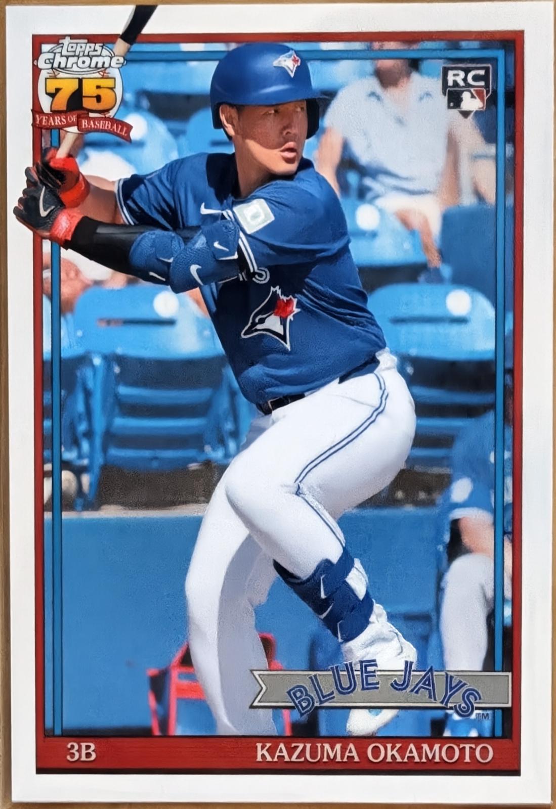2026 Topps Chrome 1991 Kazuma Okamoto #91CB-24 card