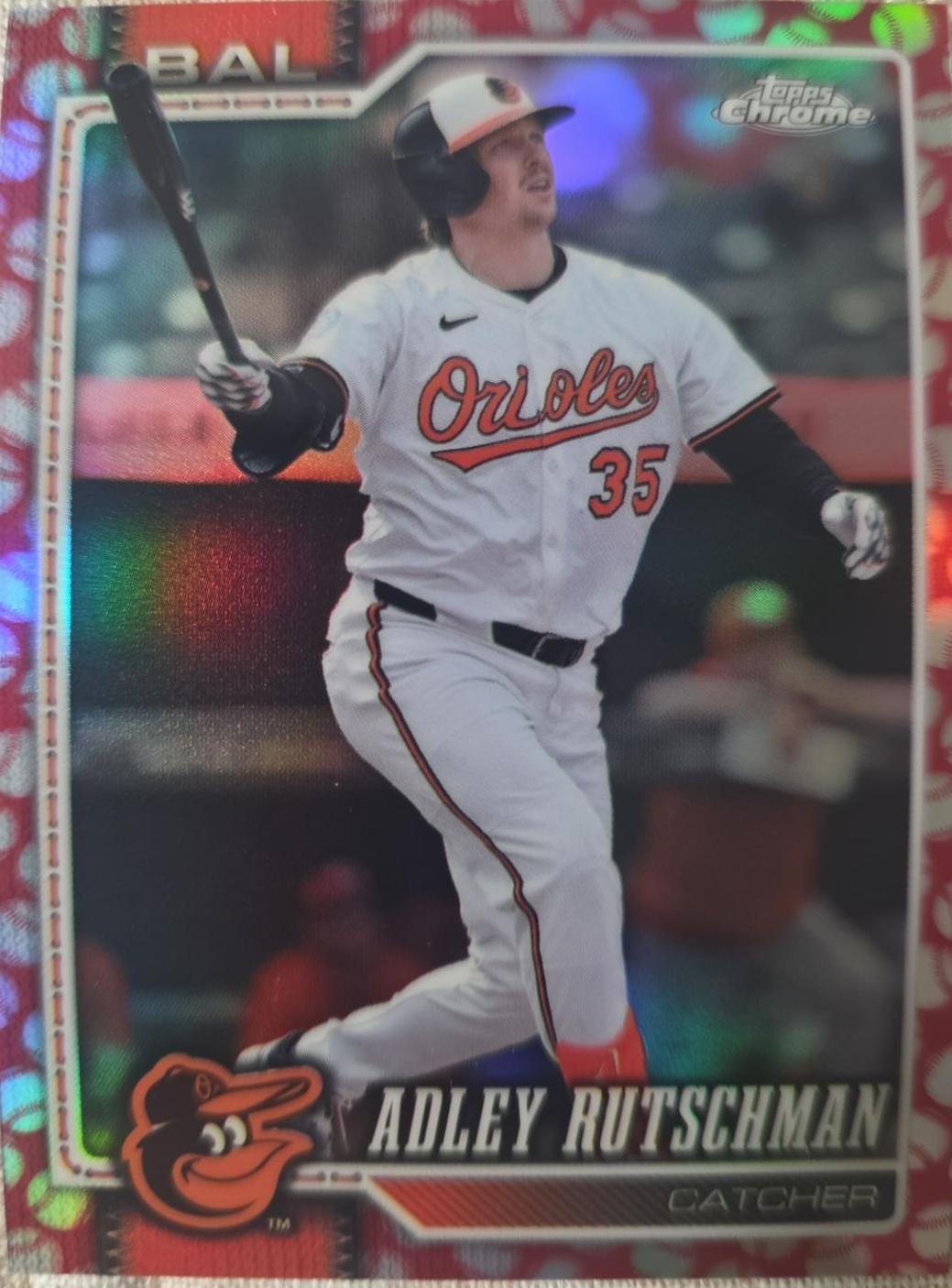 2026 Topps Chrome Adley Rutschman [Baseball Seams Refractor] #298 card
