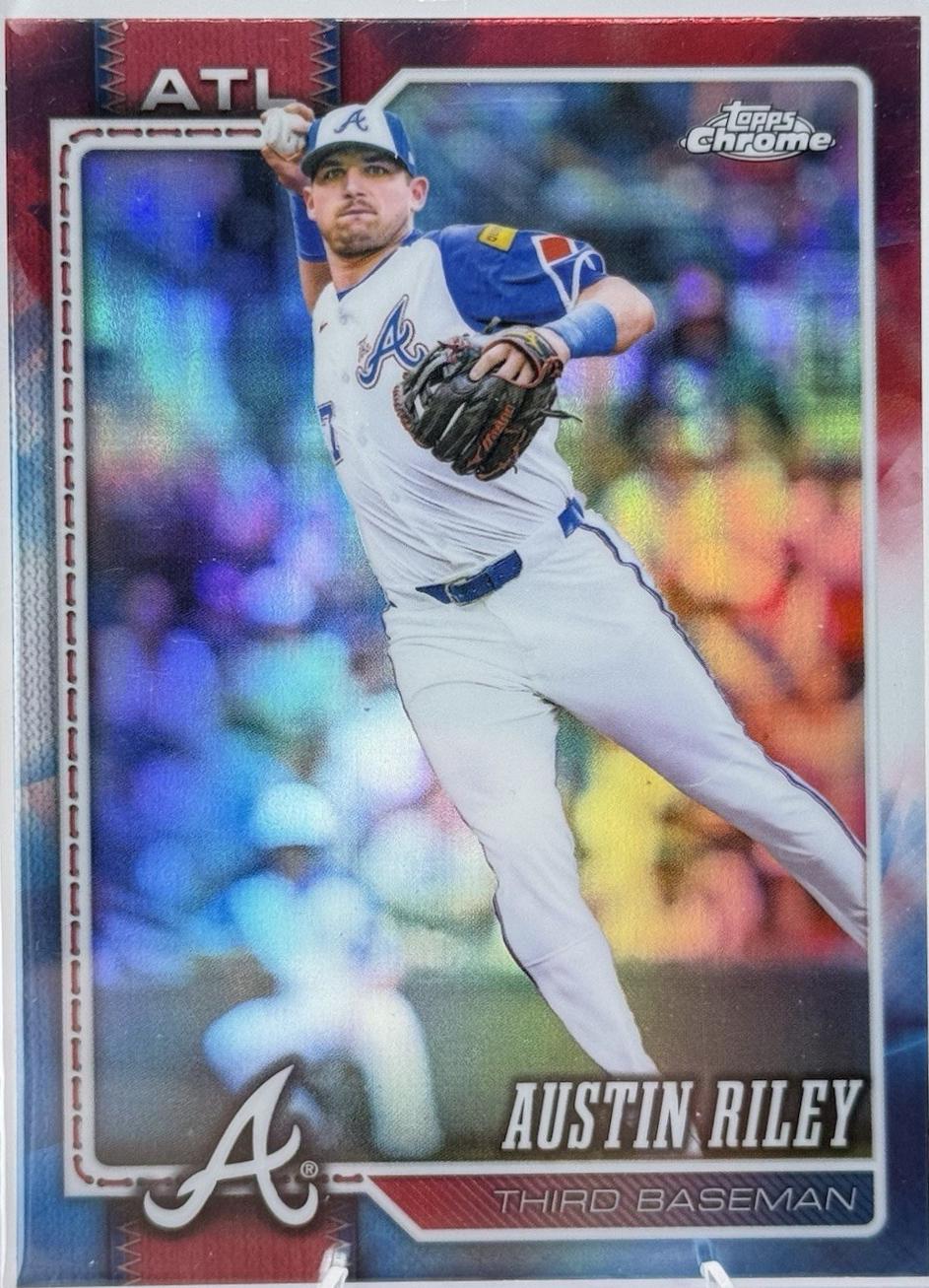 2026 Topps Chrome Austin Riley [Red White Blue Refractor] #171 card
