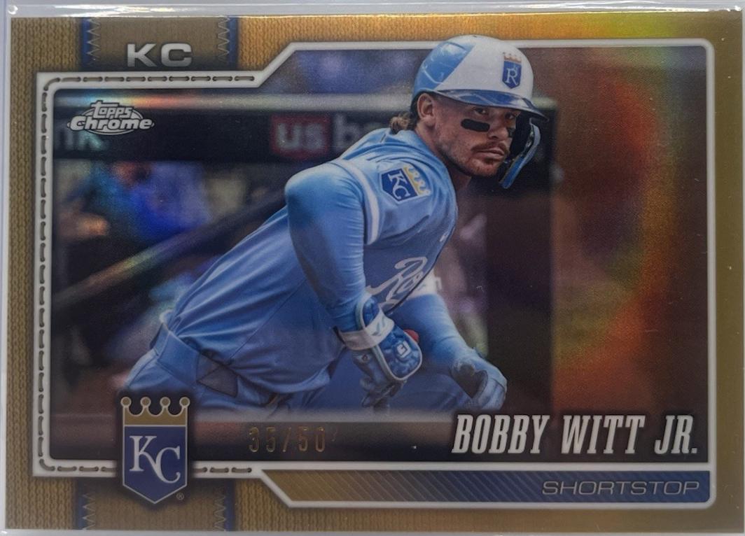 2026 Topps Chrome Bobby Witt Jr. [Gold Image Variation] #12 card