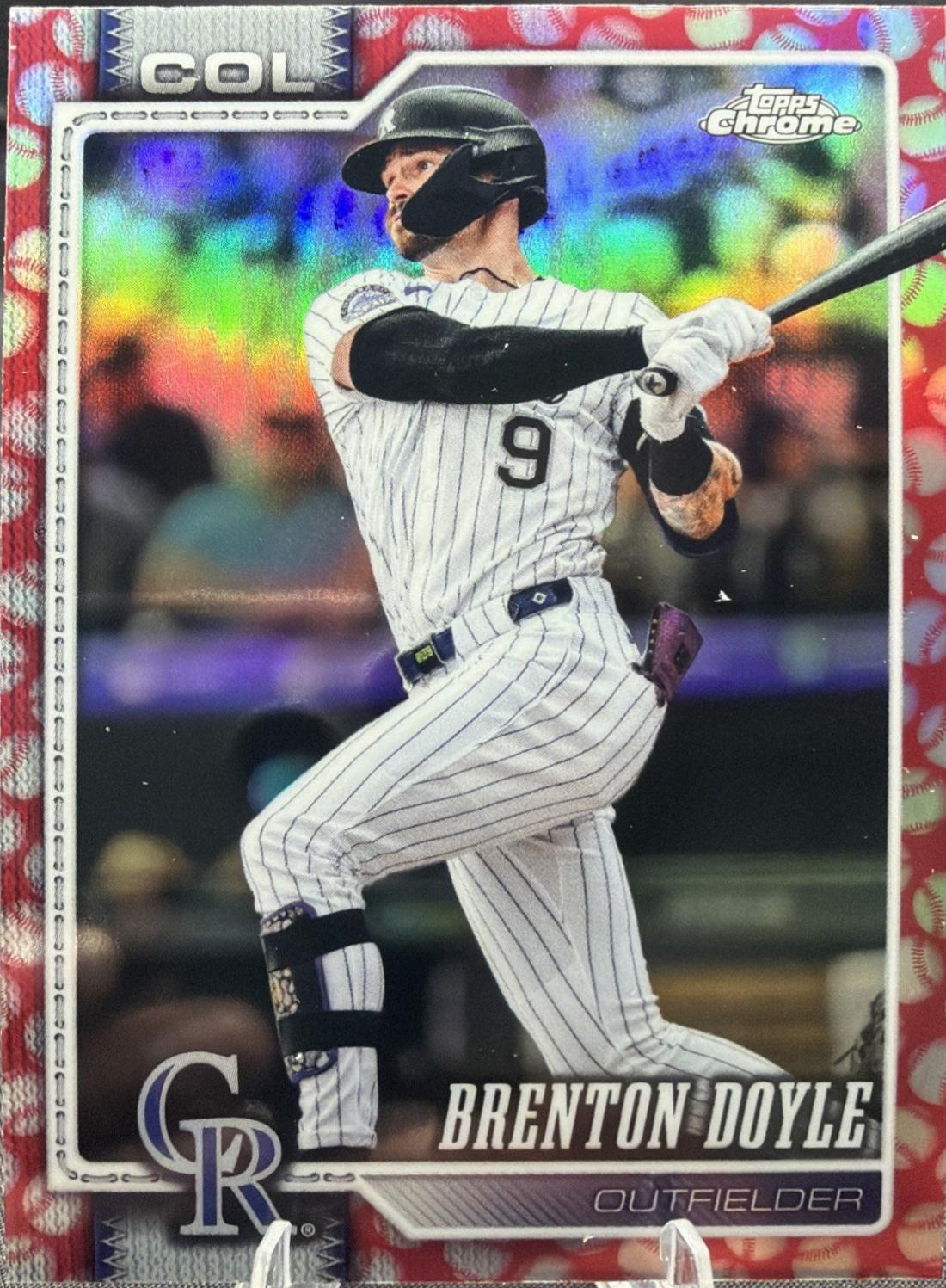 2026 Topps Chrome Brenton Doyle [Baseball Seams Refractor] #125 card