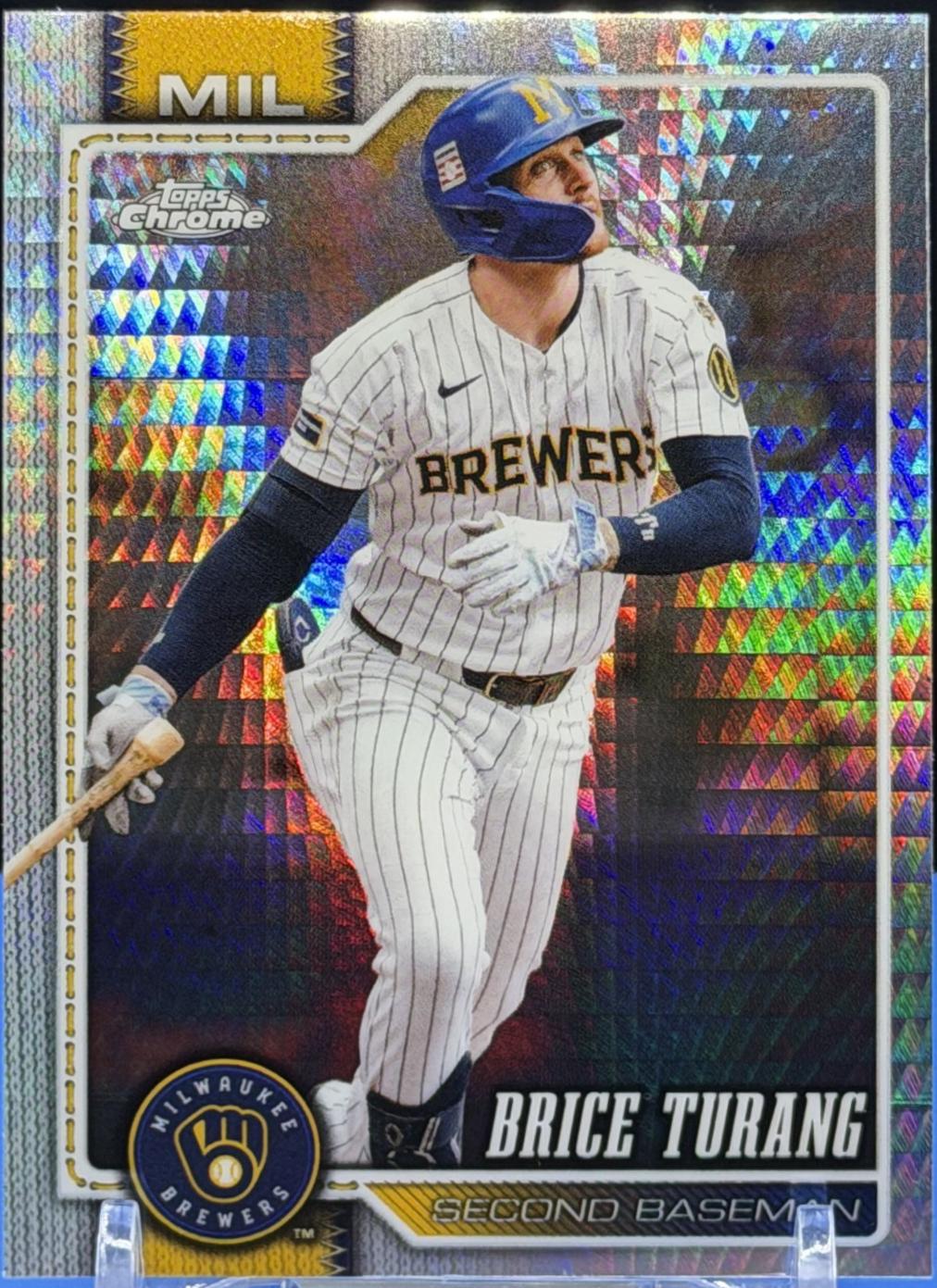 2026 Topps Chrome Brice Turang [Prism Refractor] #4 card