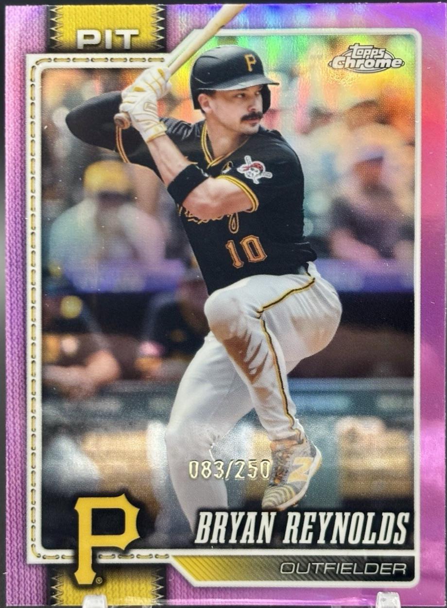 2026 Topps Chrome Bryan Reynolds [Pink Refractor] #163 card
