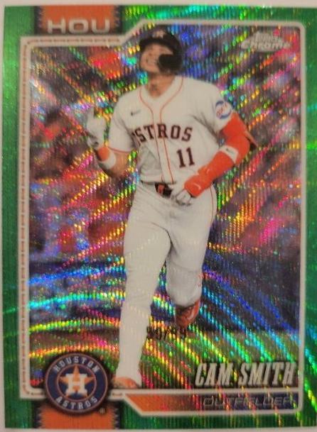 2026 Topps Chrome Cam Smith [Green Wave Refractor] #108 card