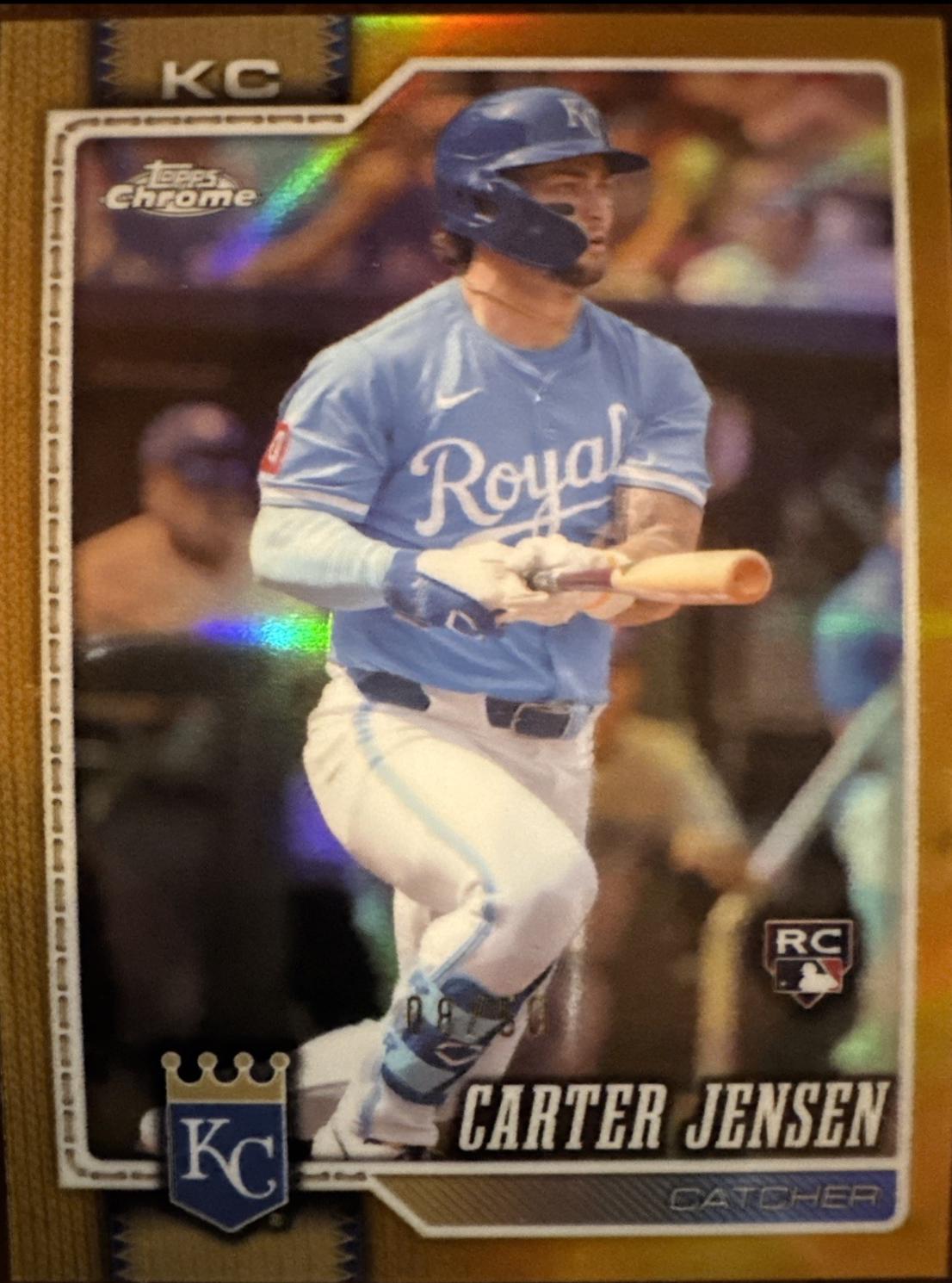 2026 Topps Chrome Carter Jensen [Gold X-Fractor] #39 card