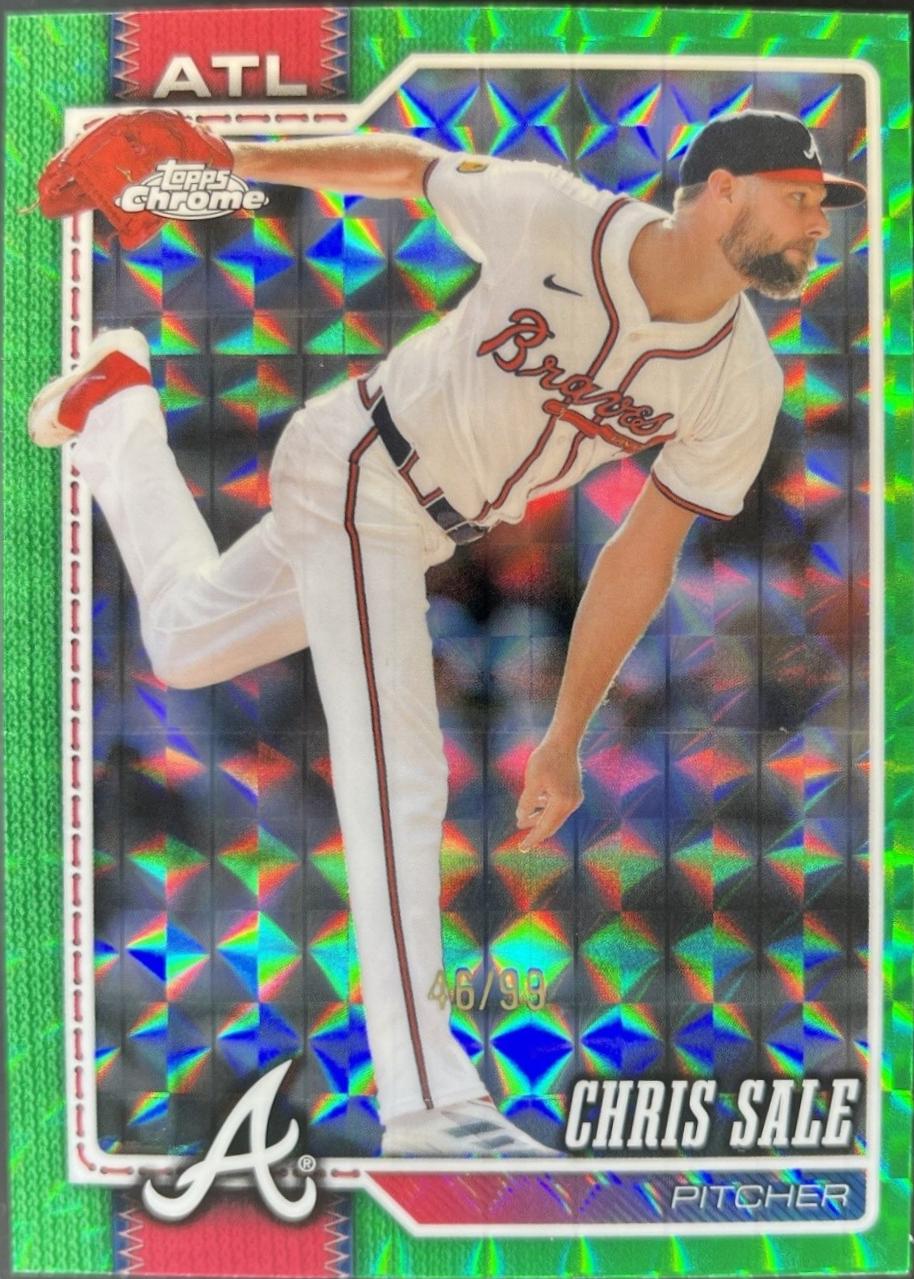 2026 Topps Chrome Chris Sale [Green Geometric Refractor] #296 card