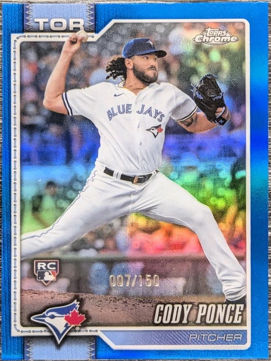 2026 Topps Chrome Cody Ponce [Blue X-Fractor] #112 card