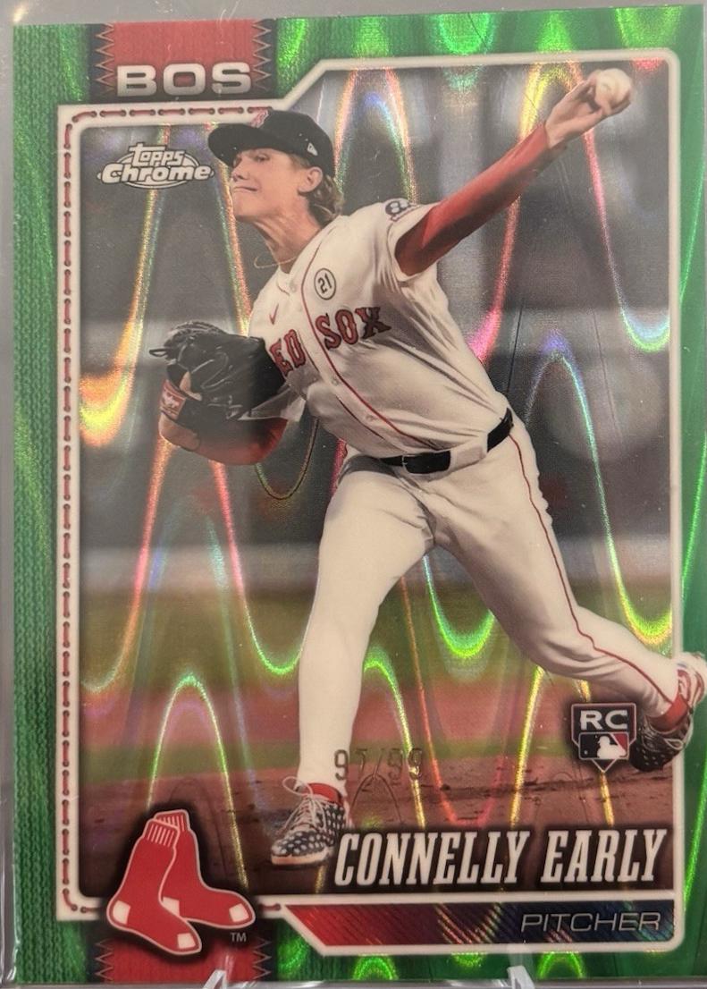 2026 Topps Chrome Connelly Early [Green Wave Refractor] #129 card