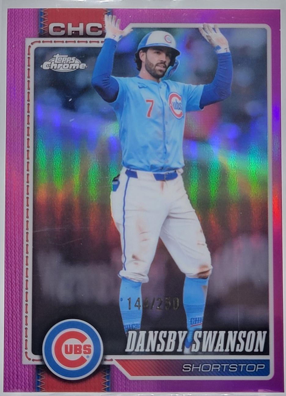 2026 Topps Chrome Dansby Swanson [Pink Refractor] #187 card