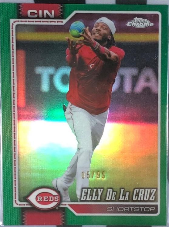 2026 Topps Chrome Elly De La Cruz [Green Image Variation] #279 card