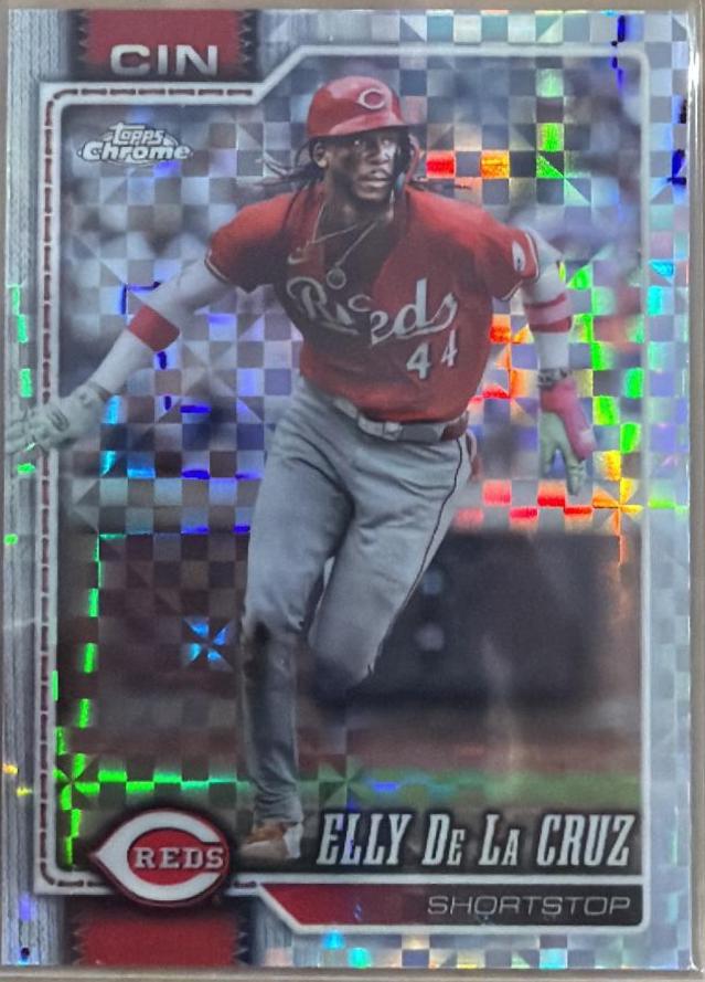 2026 Topps Chrome Elly De La Cruz [X-Fractor] #279 card
