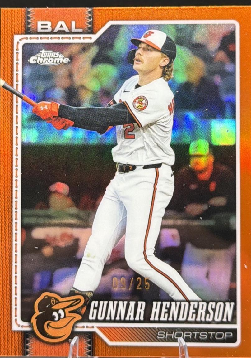 2026 Topps Chrome Gunnar Henderson [Orange X-Fractor] #153 card