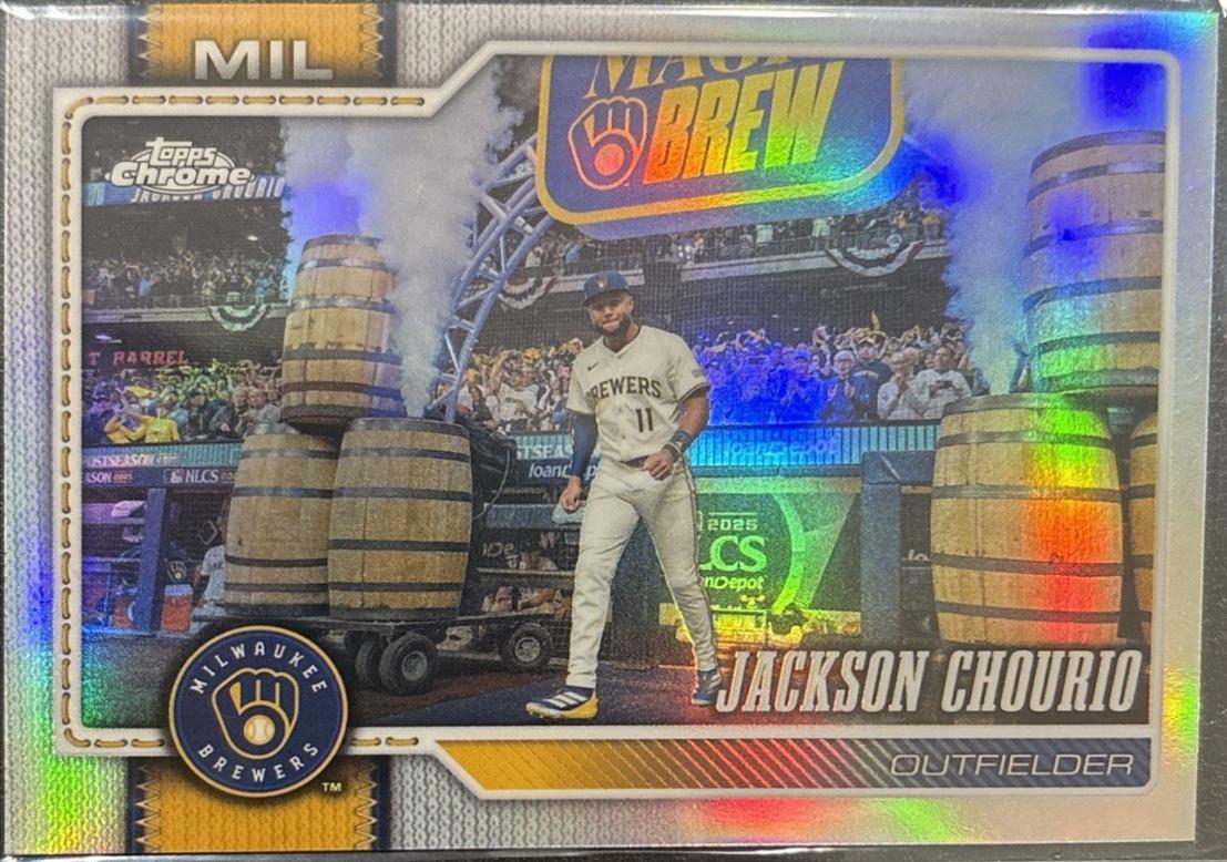 2026 Topps Chrome Jackson Chourio [Image Variation] #51 card
