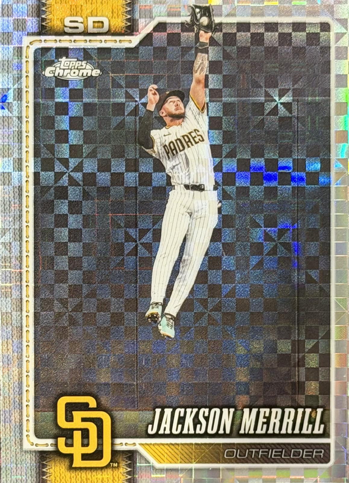 2026 Topps Chrome Jackson Merrill [X-Fractor] #137 card