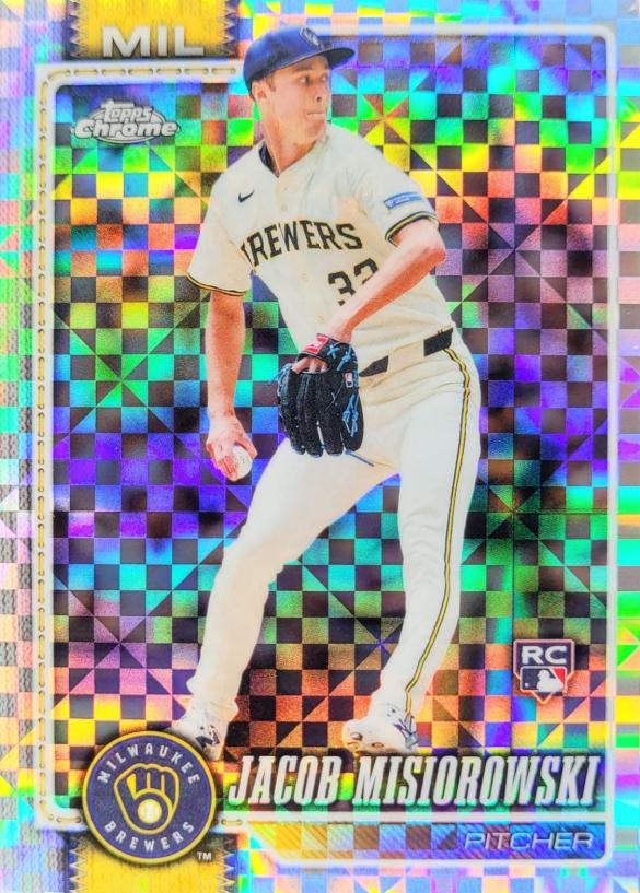 2026 Topps Chrome Jacob Misiorowski [X-Fractor] #196 card