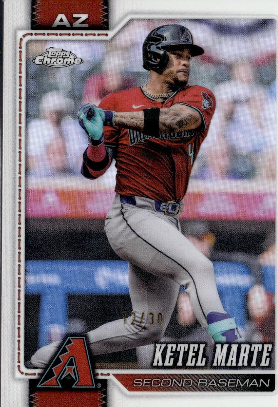 2026 Topps Chrome Ketel Marte [White Refractor] #99 card