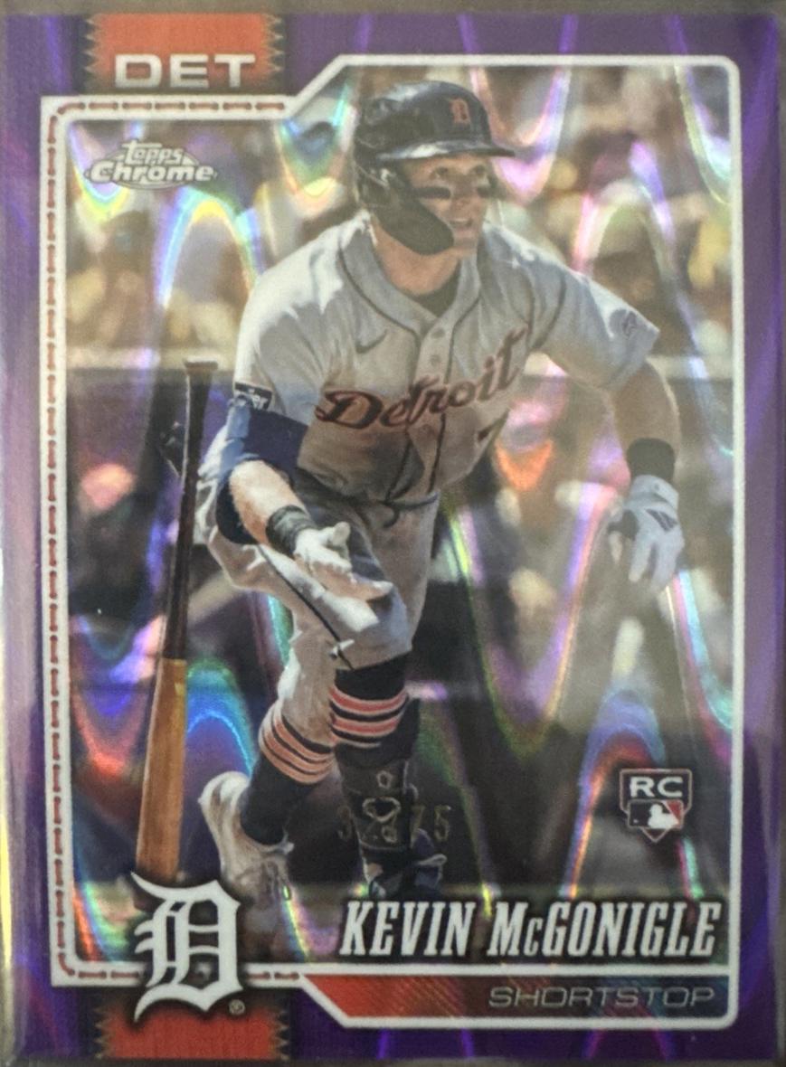 2026 Topps Chrome Kevin McGonigle [Purple X-Fractor] #16 card