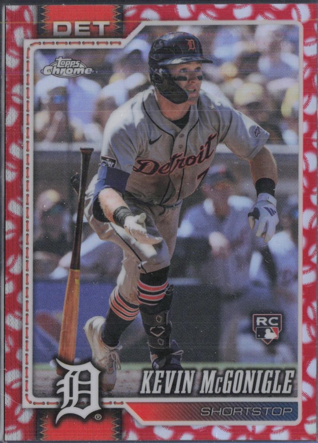2026 Topps Chrome Kevin McGonigle [Red Refractor] #16 card
