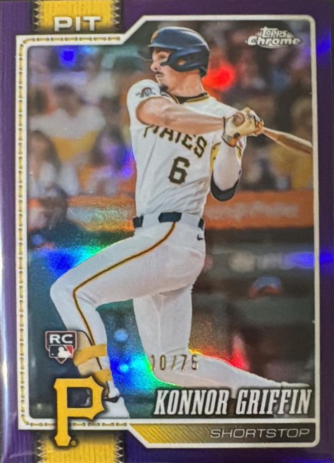 2026 Topps Chrome Konnor Griffin [Purple Refractor] #74 card
