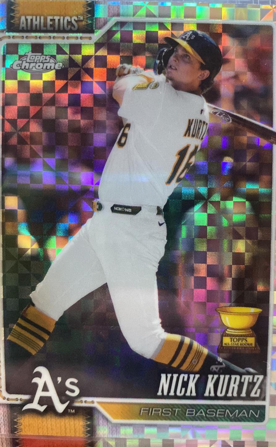 2026 Topps Chrome Nick Kurtz [X-Fractor] #250 card