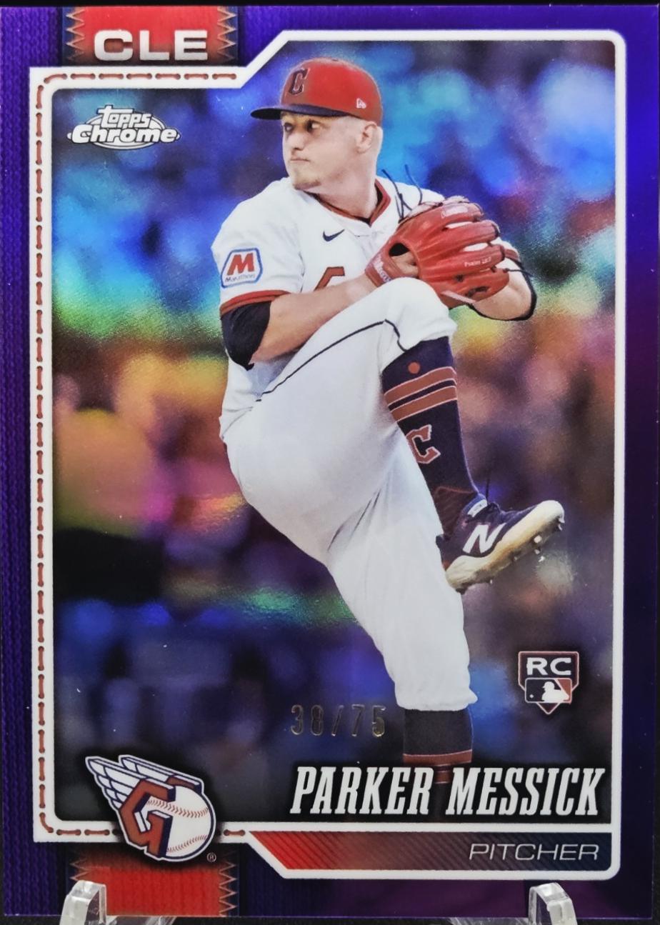 2026 Topps Chrome Parker Messick [Purple Refractor] #184 card