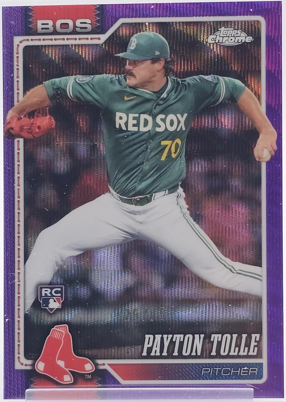 2026 Topps Chrome Payton Tolle [Purple Refractor] #177 card