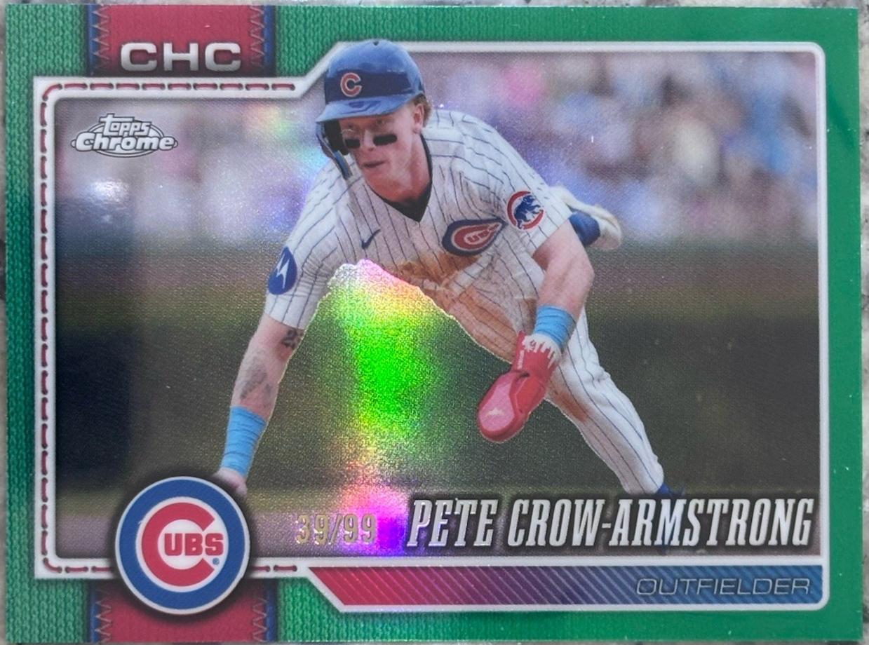 2026 Topps Chrome Pete Crow-Armstrong [Green Refractor] #45 card