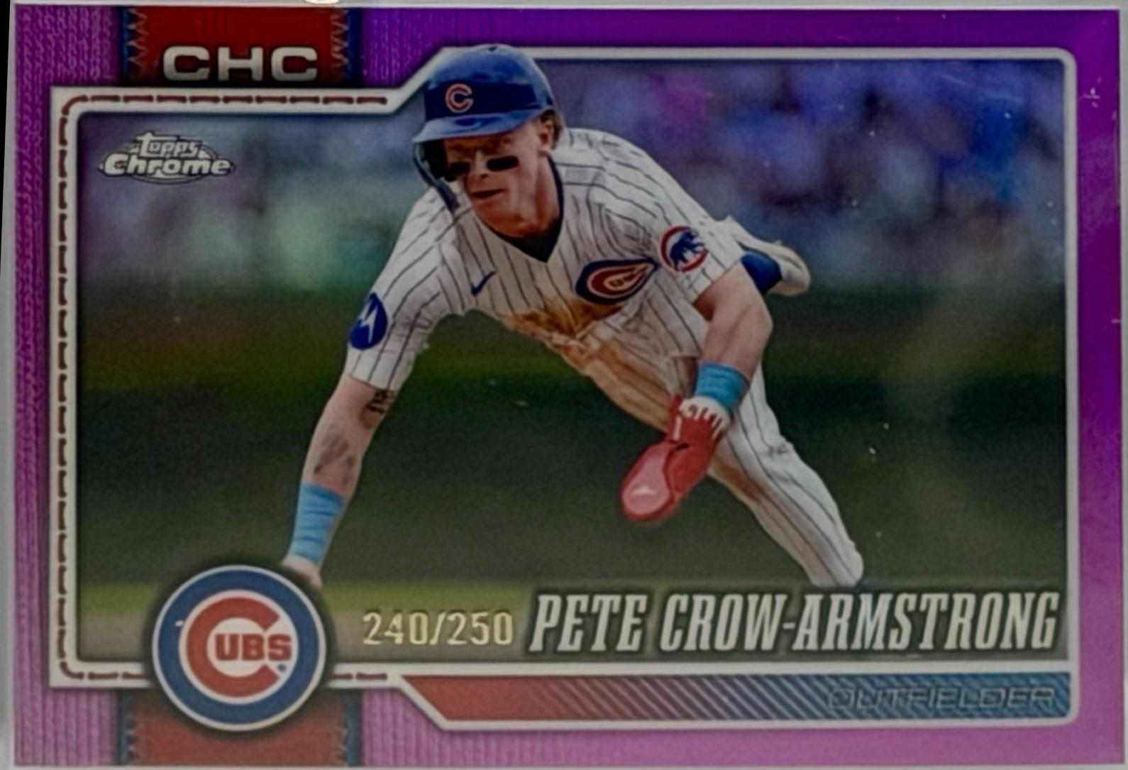 2026 Topps Chrome Pete Crow-Armstrong [Purple X-Fractor] #45 card