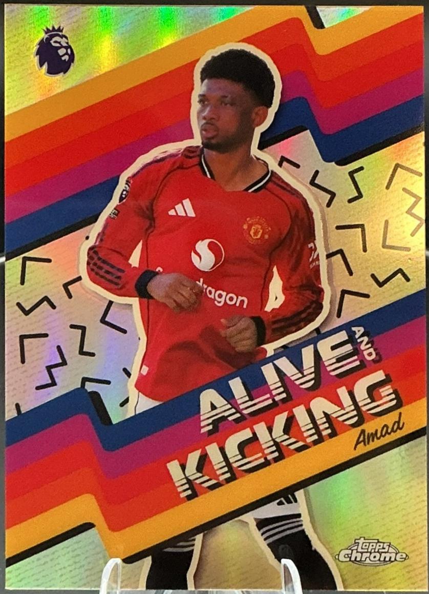 2026 Topps Chrome Premier League Alive And Kicking Amad #AK-2 card