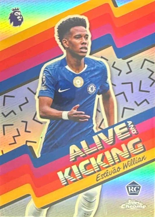 2026 Topps Chrome Premier League Alive And Kicking Estevao Willian #AK-14 card