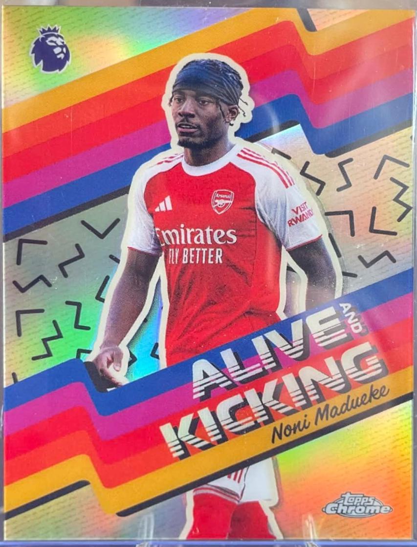 2026 Topps Chrome Premier League Alive And Kicking Noni Madueke #AK-5 card