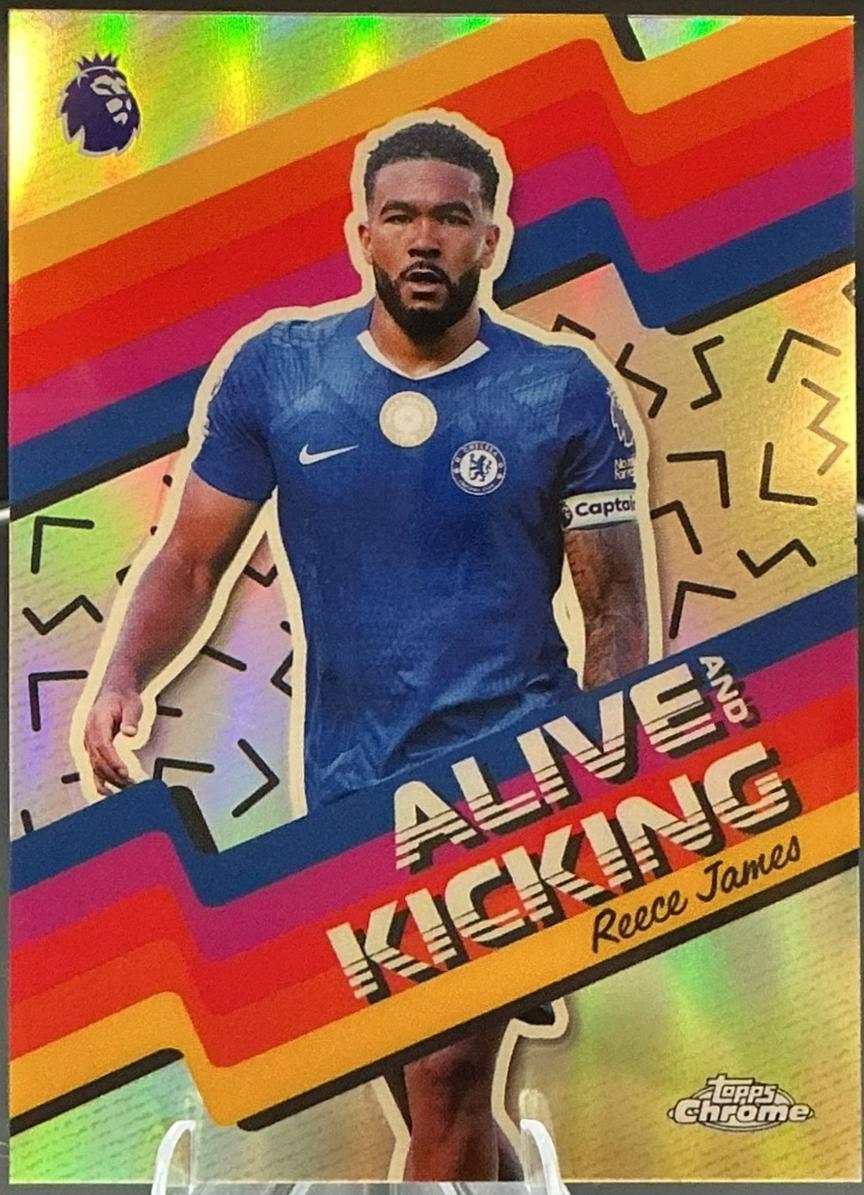 2026 Topps Chrome Premier League Alive And Kicking Reece James #AK-7 card