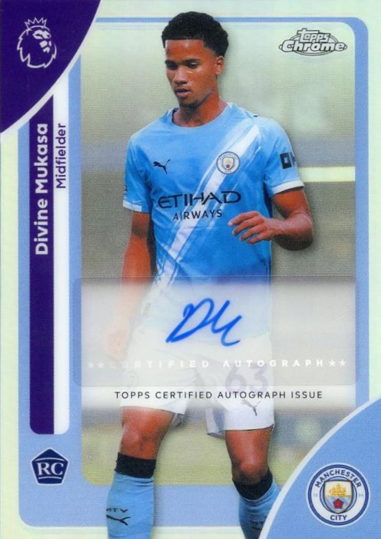 2026 Topps Chrome Premier League Autograph Divine Mukasa #CA-DM card