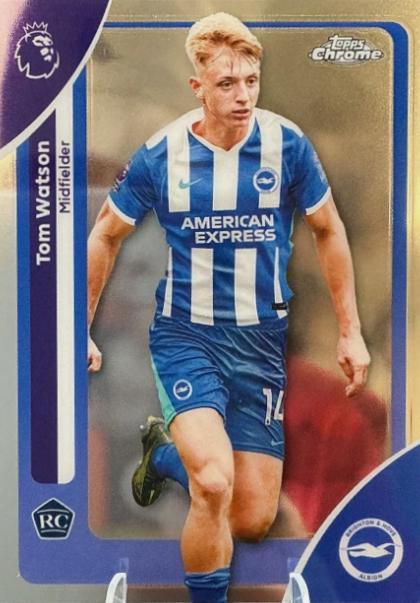 2026 Topps Chrome Premier League Autograph Tom Watson #CA-TW card