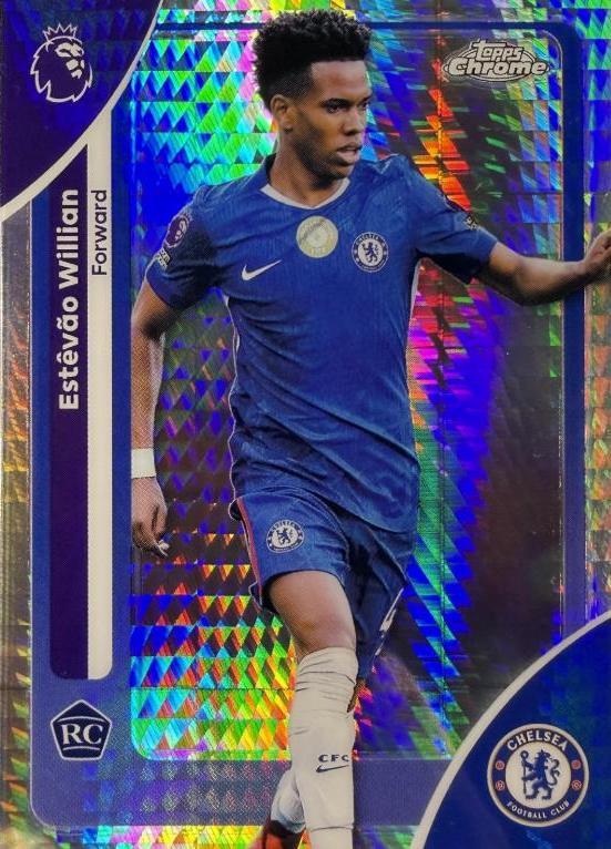 2026 Topps Chrome Premier League Estevao Willian [Prism Refractor] #68 card