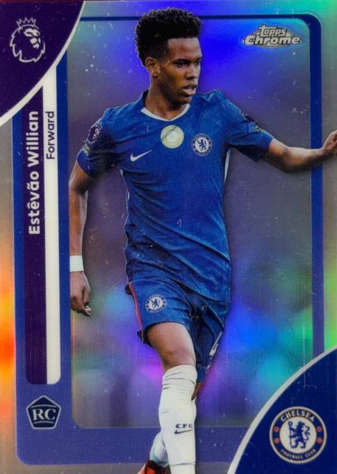 2026 Topps Chrome Premier League Estevao Willian [Refractor] #68 card