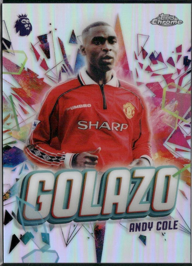 2026 Topps Chrome Premier League Golazo Andy Cole #GZ-19 card