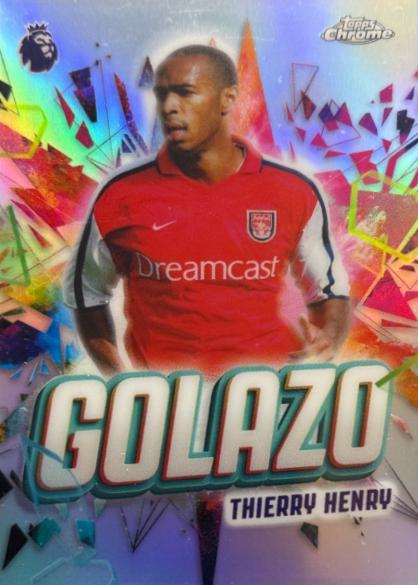 2026 Topps Chrome Premier League Golazo Thierry Henry #GZ-14 card