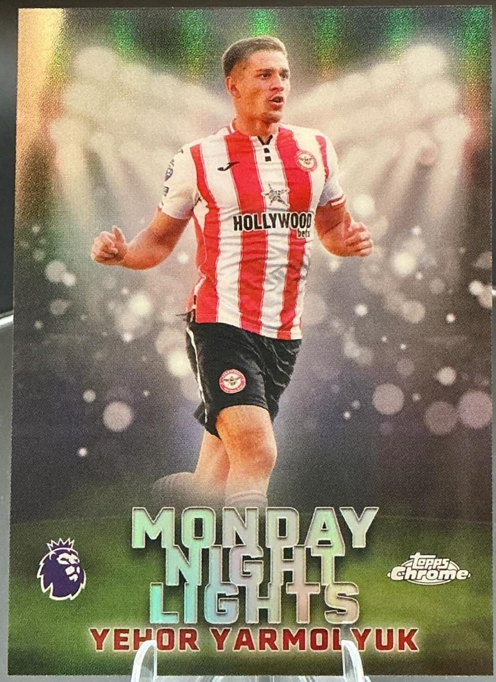2026 Topps Chrome Premier League Yehor Yarmolyuk #MNL-19 card