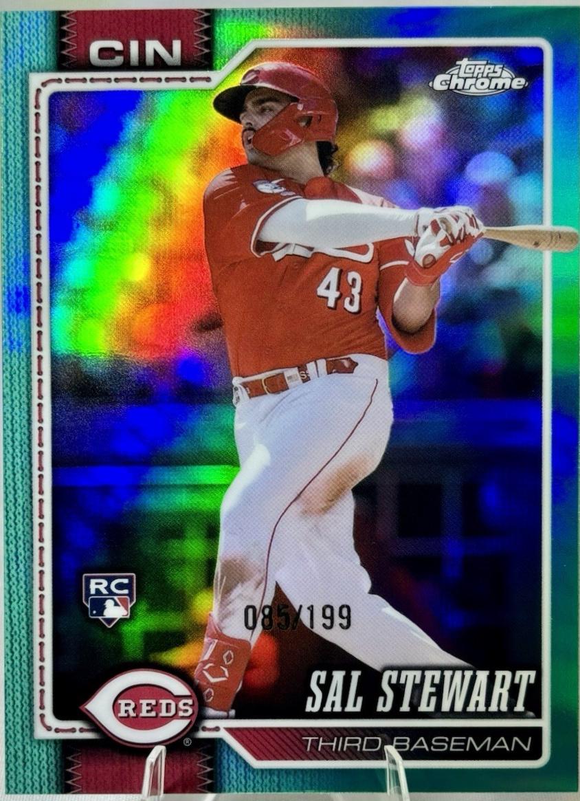 2026 Topps Chrome Sal Stewart [Aqua Refractor] #6 card