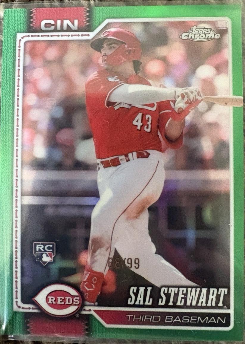 2026 Topps Chrome Sal Stewart [Green Refractor] #6 card