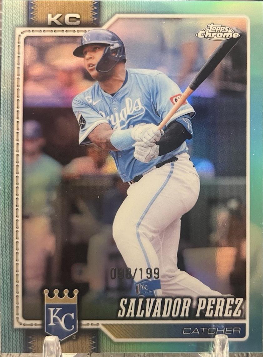 2026 Topps Chrome Salvador Perez [Aqua Refractor] #283 card