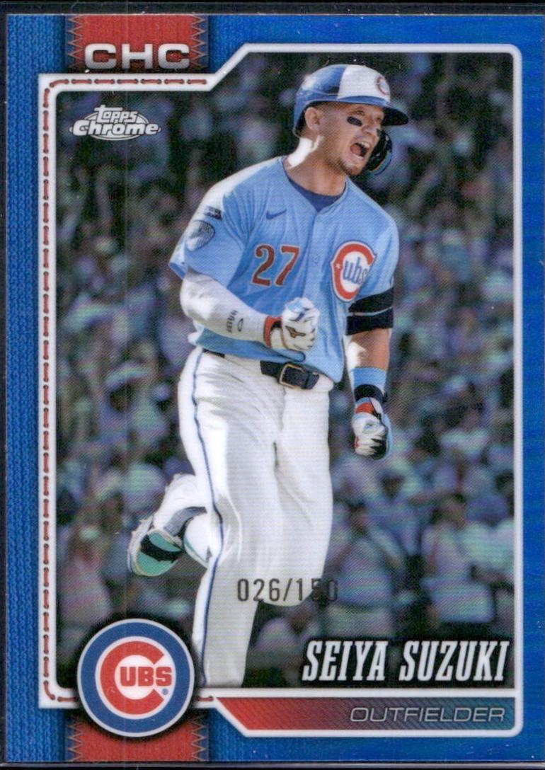 2026 Topps Chrome Seiya Suzuki [Blue Refractor] #34 card